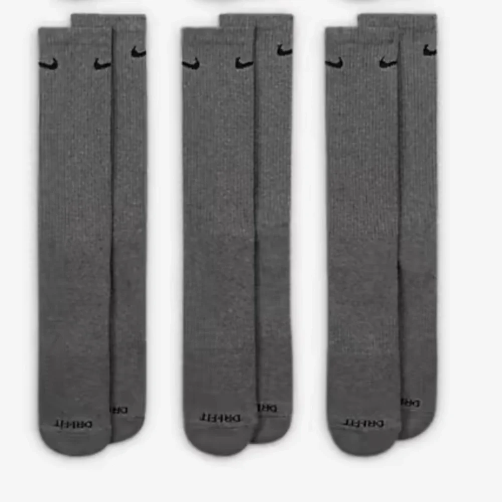 NIKE  Training Crew Socks (3 Pairs) Nike Everyday Cushioned